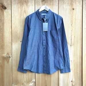 Everlane Mens NWT Chambray Slim Fit Shirt Sz Large
